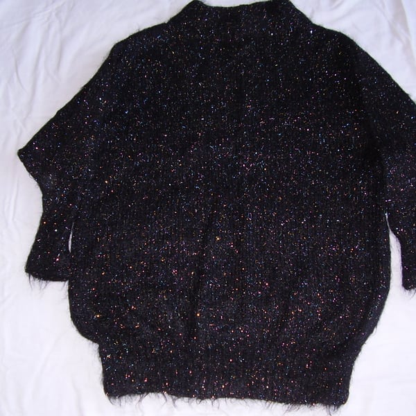 Mohair Jumper in Sparkly Black. Seconds Sunday
