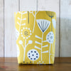 Yellow Scandi Floral Print Fabric Storage Bin