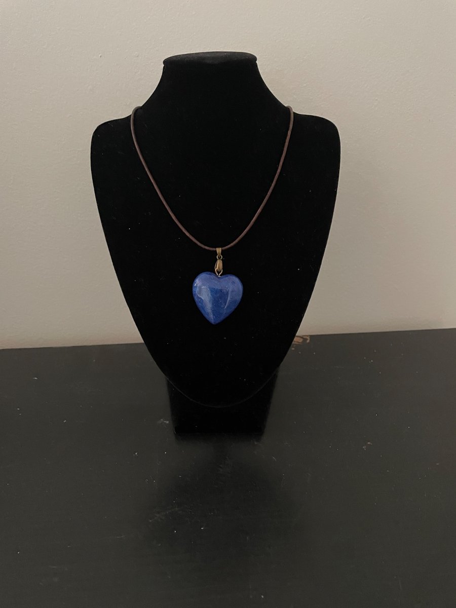 'Belle Blue' Heart Pendant