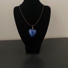 'Belle Blue' Heart Pendant