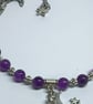 Amethyst Moon Star Necklace Purple Gemstone Celestial Gift for Her UK Handmade - Image 7