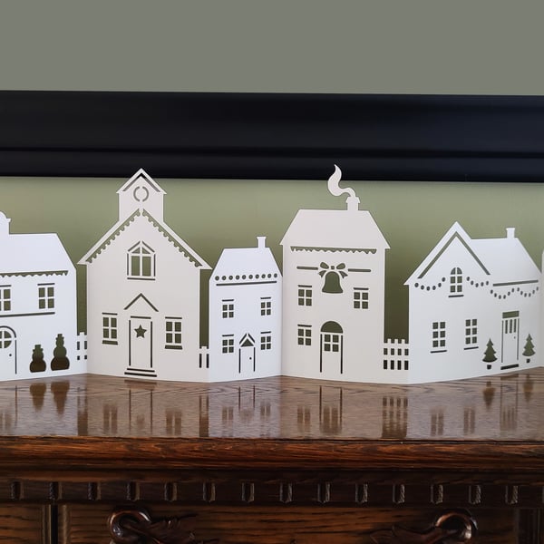 Christmas Village Scene Pop Up Decoration 