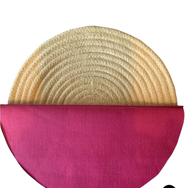 Playing Card Holder - 13 Cards- Plain Fushia Pink