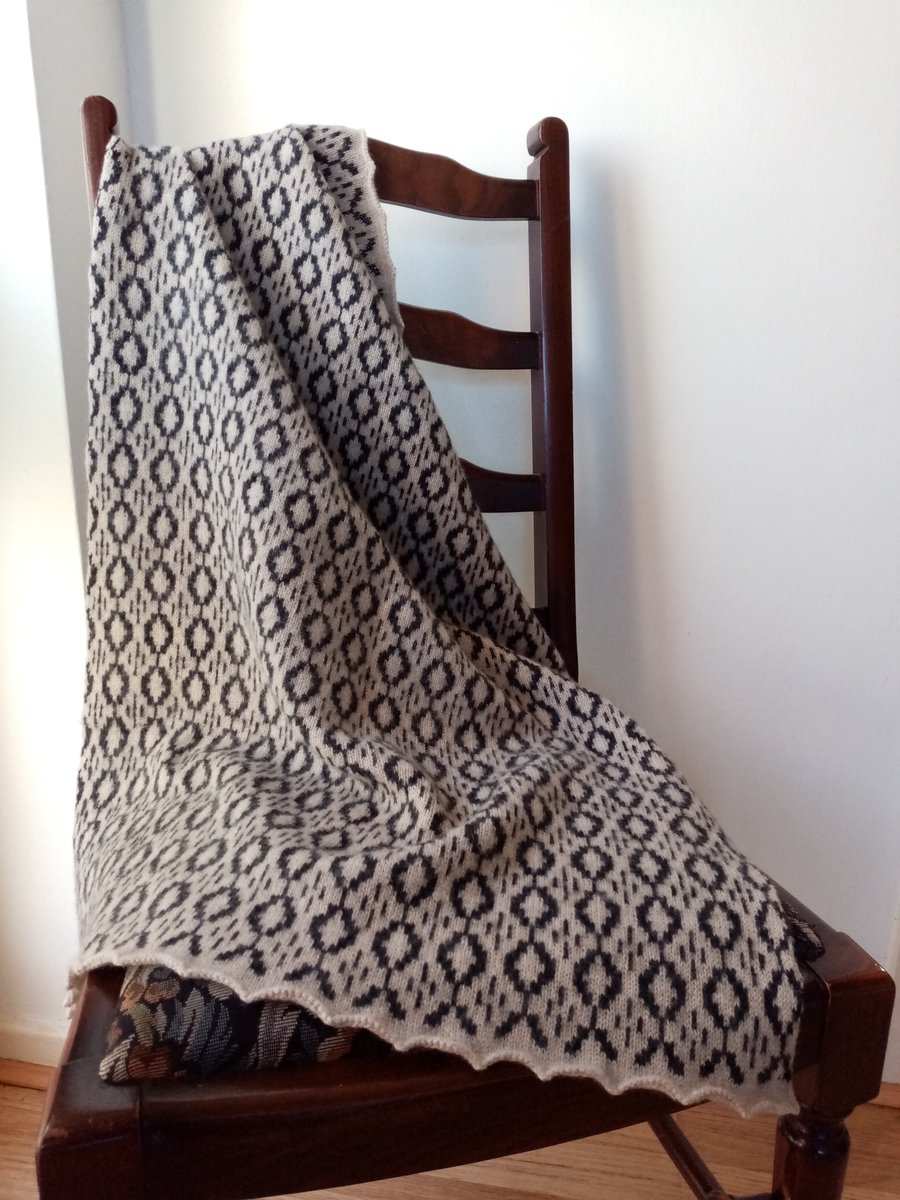 Fairisle Brushed Lambswool Mini Blanket