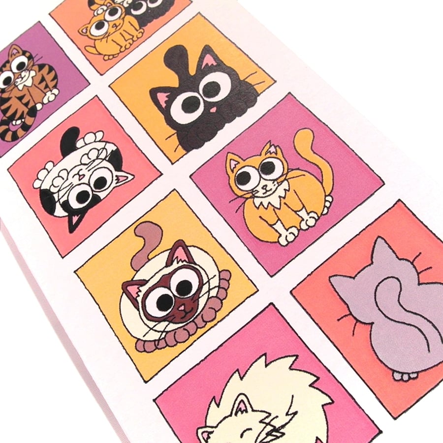 Cute Cats Card - blank inside. CT-CSW