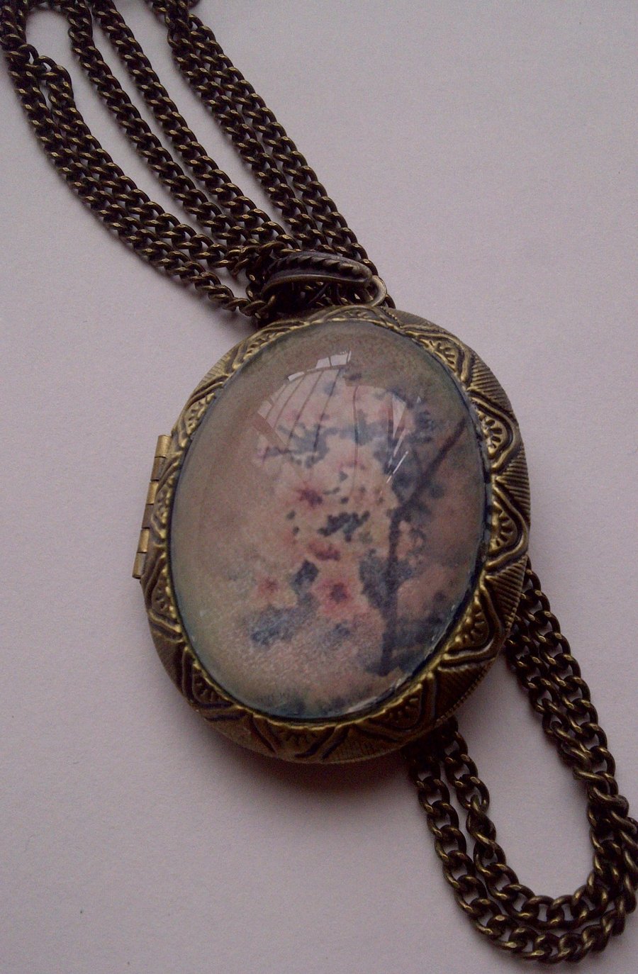 Vintage Style Locket Pill Box On A Fashionable Folksy