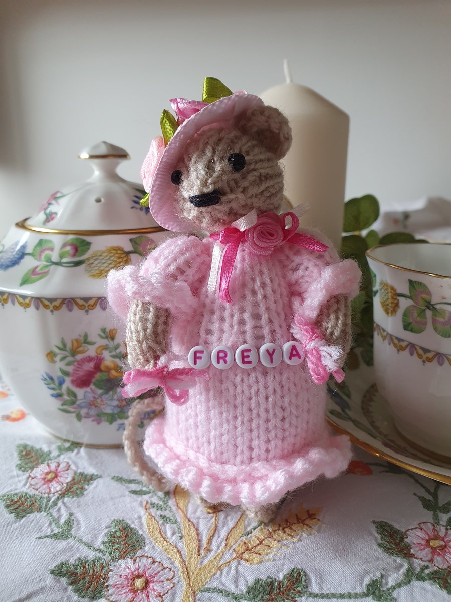 Hand Knitted Mini Mouse Place Setting