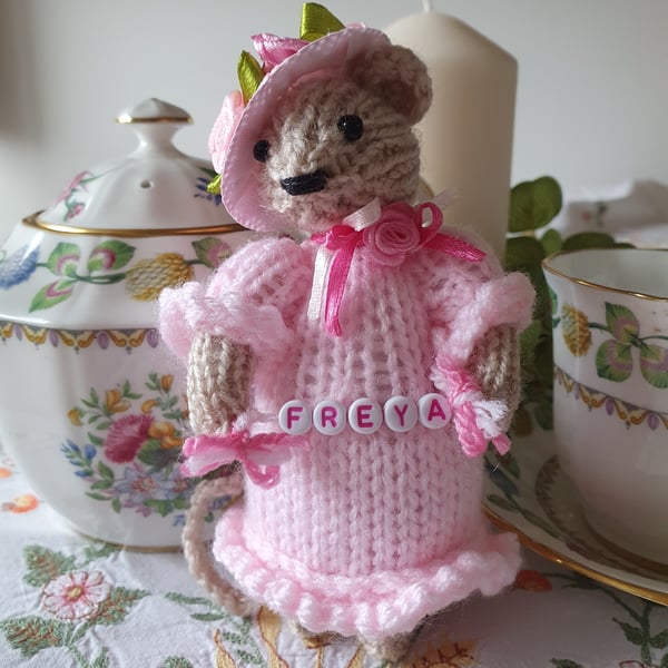 Hand Knitted Mini Mouse Place Setting