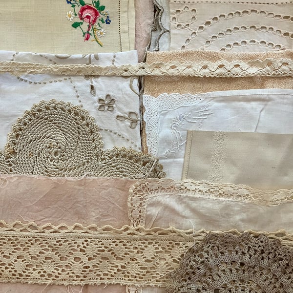 No.9 Vintage and Plant-Dyed Textile Fabric Inspiration Pack