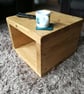 Rustic Cube Coffee Table Bedside Table Handmade - Image 1