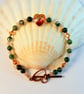 Crystal Heart Bracelet With Sunstone & Moss Agate - Handmade Gift For Her - Image 5