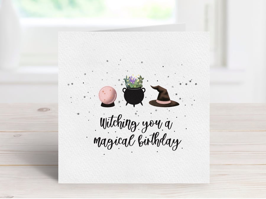 Witch Birthday Card, Witchy Greeting Card, Gifts For Witches, Pagan Birthday.