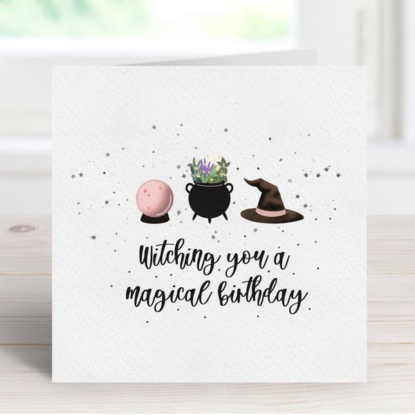 Witch Birthday Card, Witchy Greeting Card, Gifts For Witches, Pagan Birthday.