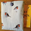 Book sleeve with robins 