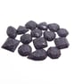 Gunmetal Glitter Cabochons, 15 Mini Flatback Glitter Gems - Image 2