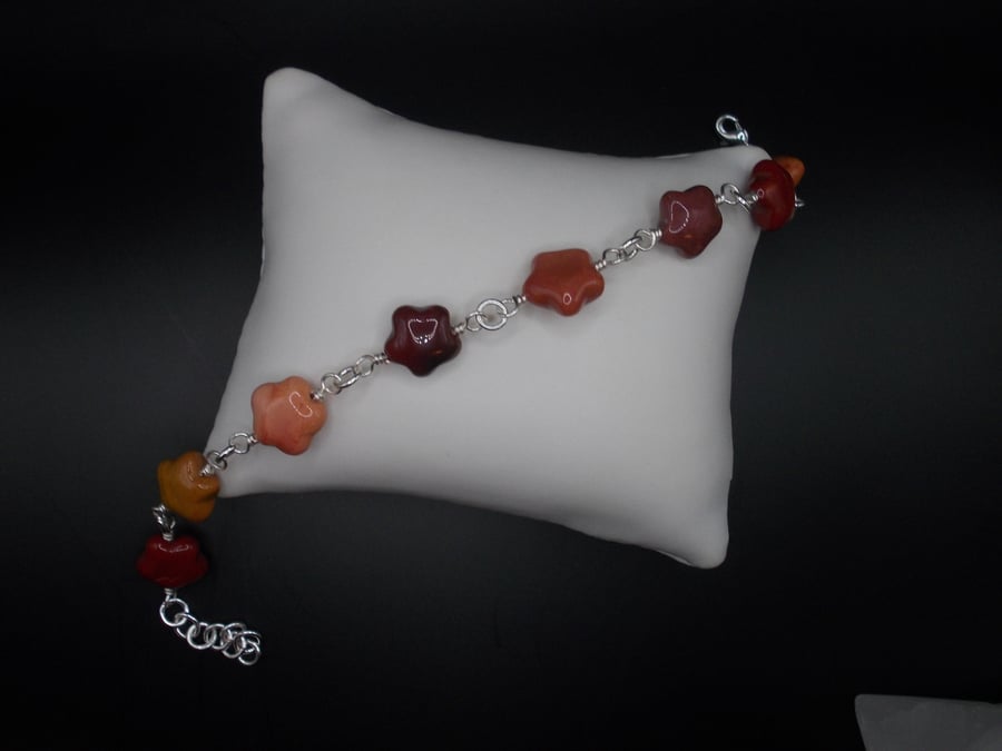 SALE - Mookite stars bracelet