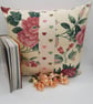 Cushion cover 16" cream floral,  hearts, pink satin boarder.  - Image 8