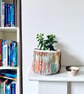 Colourful textile storage basket or pot plant holder - Image 4