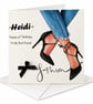 Fashion Birthday Card Handmade and Personalised Girly gift for All Relations - Image 5