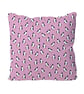 Handmade Penguin Design Cushion-Pink Penguins. Size 40x40cm- (16"x16") CUS180
