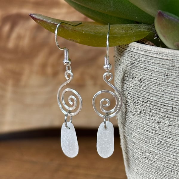 Handmade seaglass earrings 