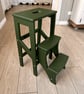 Wooden Folding Step Stool - Kitchen Step Ladder - Handmade in Britain - Image 5