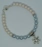 Two tone Snowflake charm bracelet - Image 4