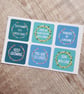 Positive Reminders - Floral Envelope Stickers - Set of 6 - Image 2