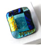 Patchwork  Brooch 105 Dichroic Fused Glass Handmade  - Image 2