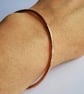 Hammered Copper Bangle - Copper Stacking Bracelet - Single or Set of 3 - Image 2