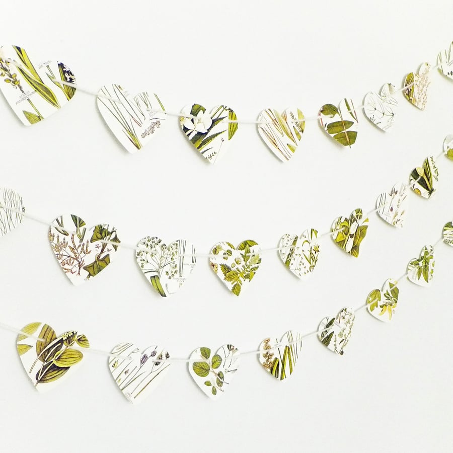 Heart Bunting - Botanical Garland