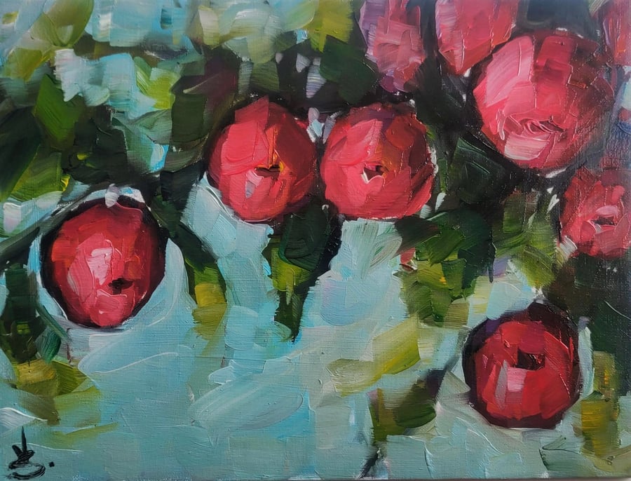 Apple Tree Oil Painting