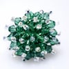 Beautiful Green Crystal Bead Ring