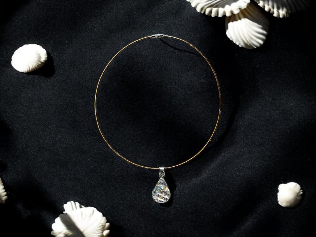 Abalone shell choker, she'll jewellery, unique gift, choker necklace, gothic jew