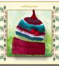 Red and Green Hat and Scarf Set