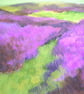 "Twilight Heather" Original Small Acrylic Landscape Painting - Image 4