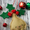 Christmas Holly Mandrake Decoration