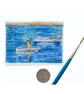 Original ACEO Miniature Watercolour Painting  Lone Boatman