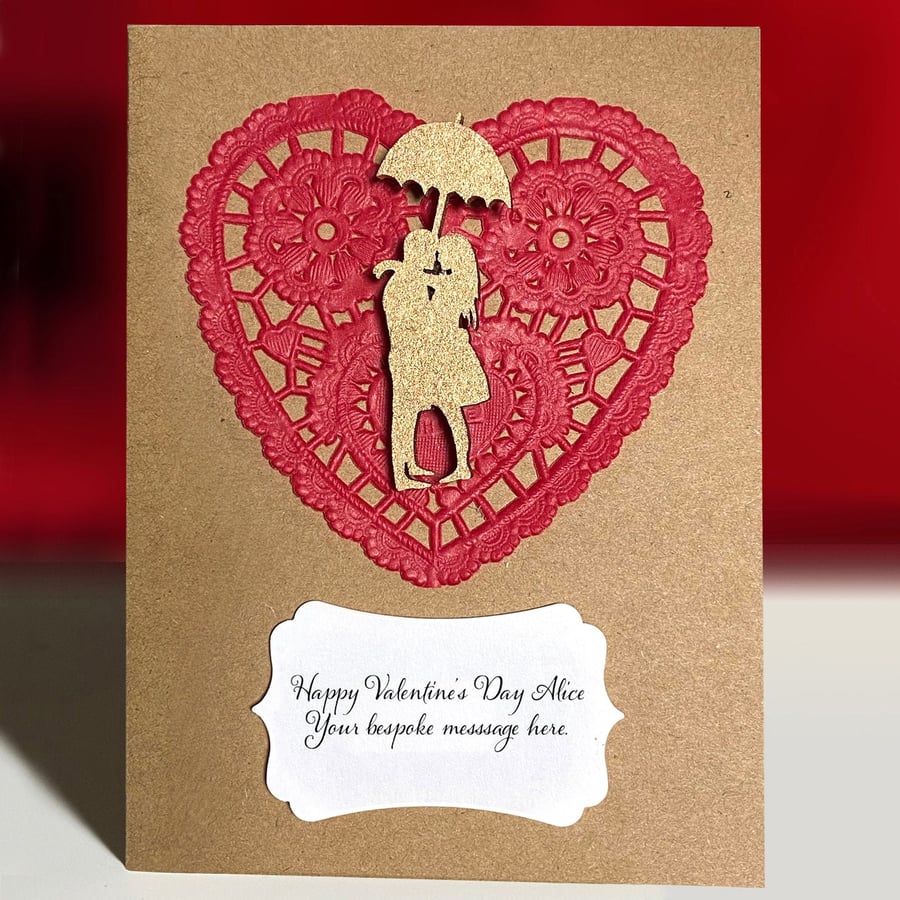 Personalised Lovers Badge Card