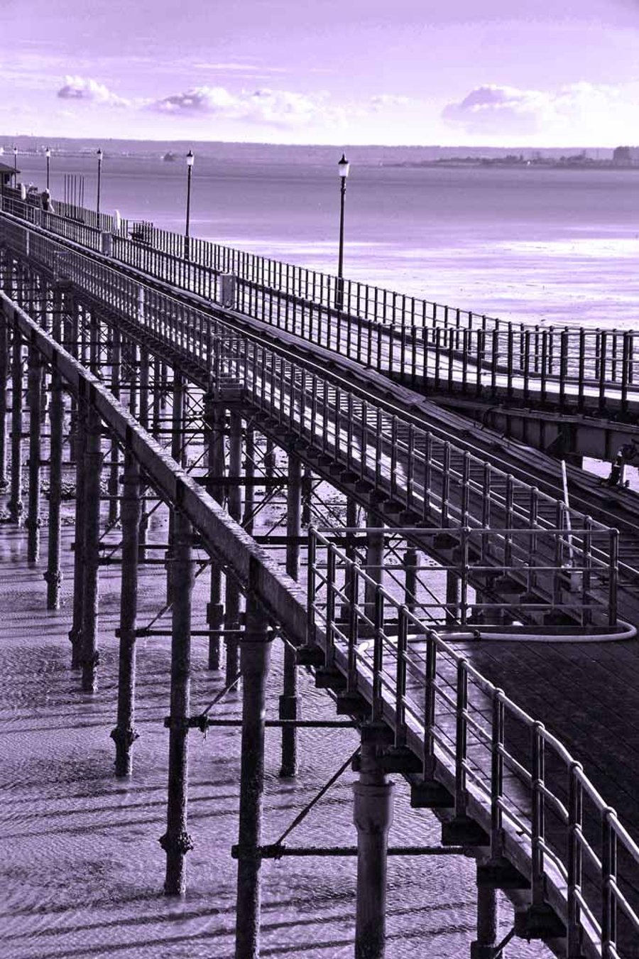 Southend on Sea Pier England Essex UK 12"x18" Print