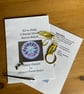 Kit for a Beaded Dorset Button Brooch, Daisy Design BD1 - Image 1