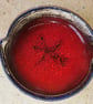 Small brilliant crackle red ceramic dish - Image 3