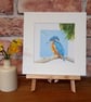 Kingfisher mounted art print