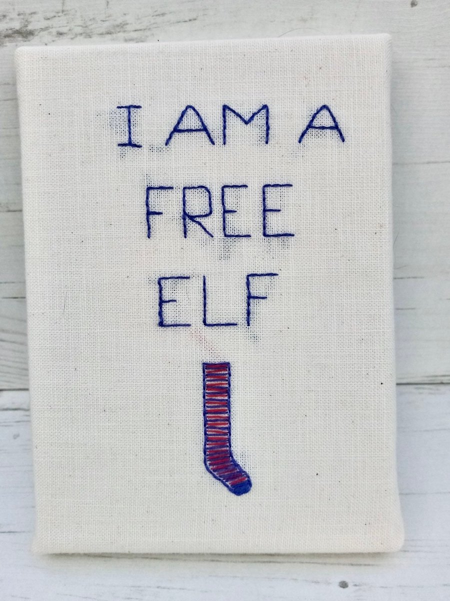 Free Elf Textile Picture. This order can be personalised.