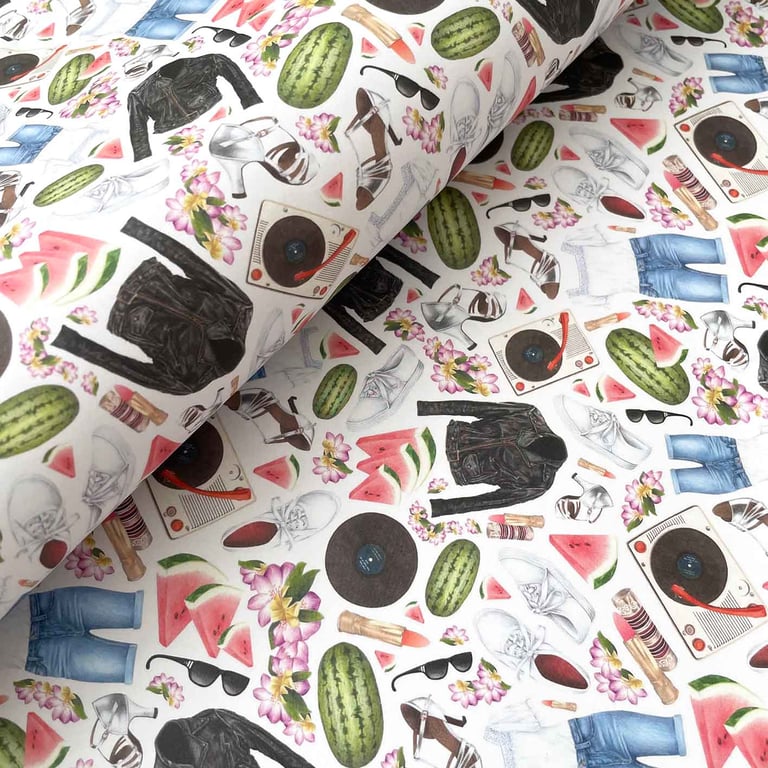 Dirty Dancing Gift Wrap Sheet – Retro 80s Wrapping Paper with Matching Tag