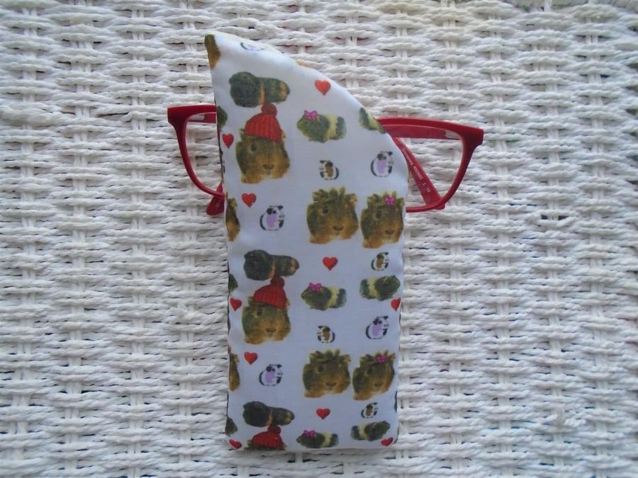 Guinea Pigs Glasses Case Lined & Padded 