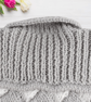 Baby Hand Knitted Cardigan Grey White, Woven Effect Knitted Jacket - Image 7