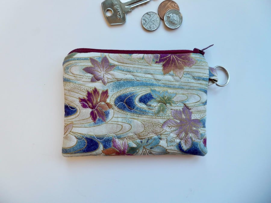 Coin purse mini make up in Japanese style fabric