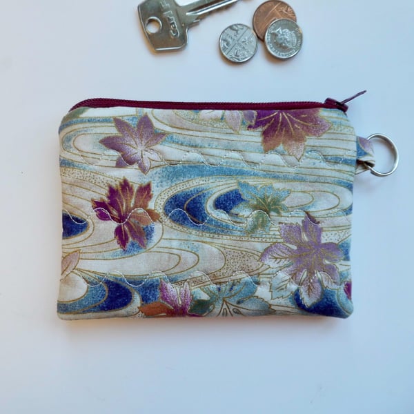 Coin purse mini make up in Japanese style fabric