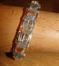 A stunning wire wrapped Chrystal bracelet - Swarovski AB cubes with silver wrap - Image 6